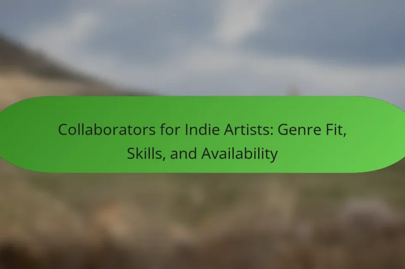 Collaborators for Indie Artists: Genre Fit, Skills, and Availability