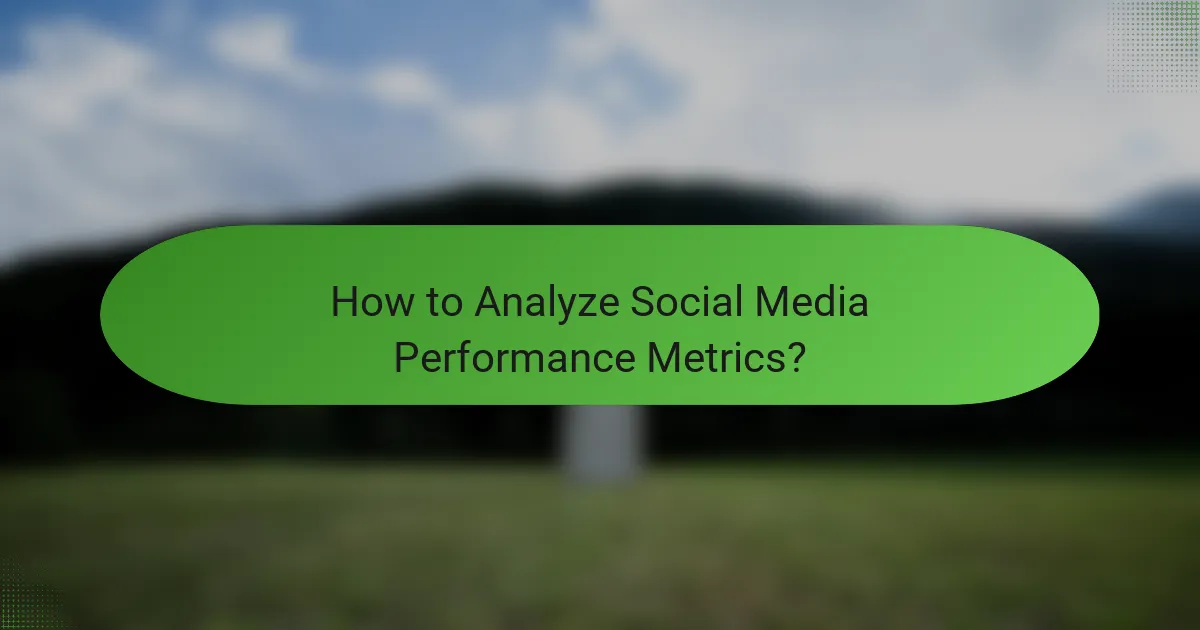 How to Analyze Social Media Performance Metrics?