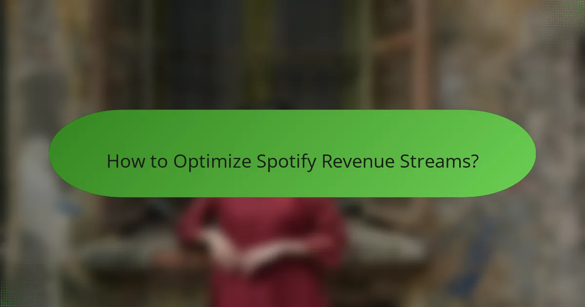 How to Optimize Spotify Revenue Streams?