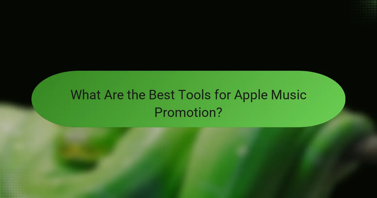 What Are the Best Tools for Apple Music Promotion?