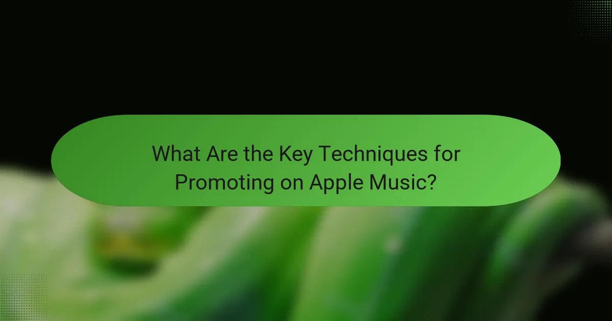 What Are the Key Techniques for Promoting on Apple Music?