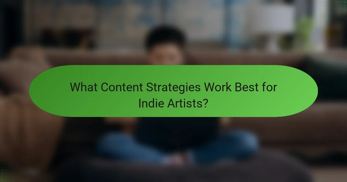 What Content Strategies Work Best for Indie Artists?