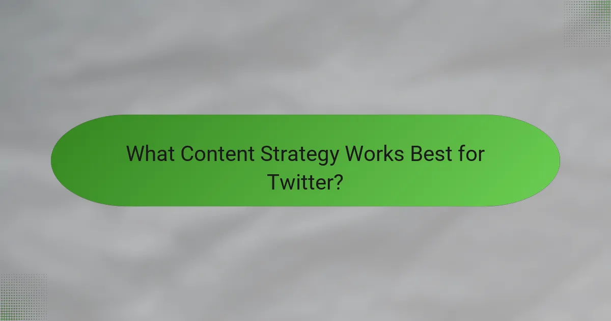What Content Strategy Works Best for Twitter?
